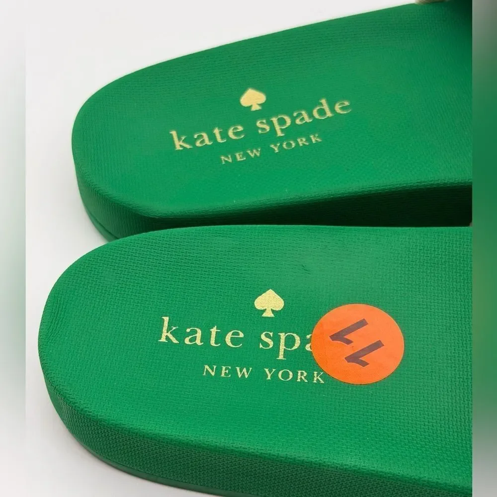NWT Kate Spade La Jolla Green Sandals Size 11B